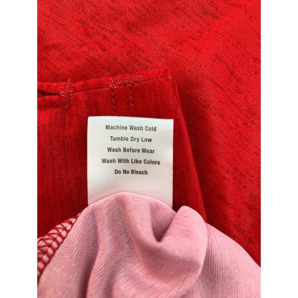 Womens Red Ridgemont Wolf Logo 1/4‎ Zip Performance Pullover Athletic Shirt - Picture 8 of 9